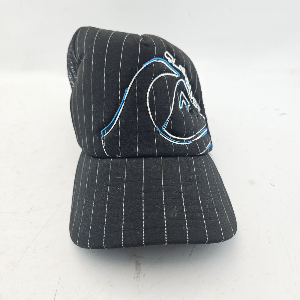 Quicksilver Baseball Cap Foam Mesh Snapback Black